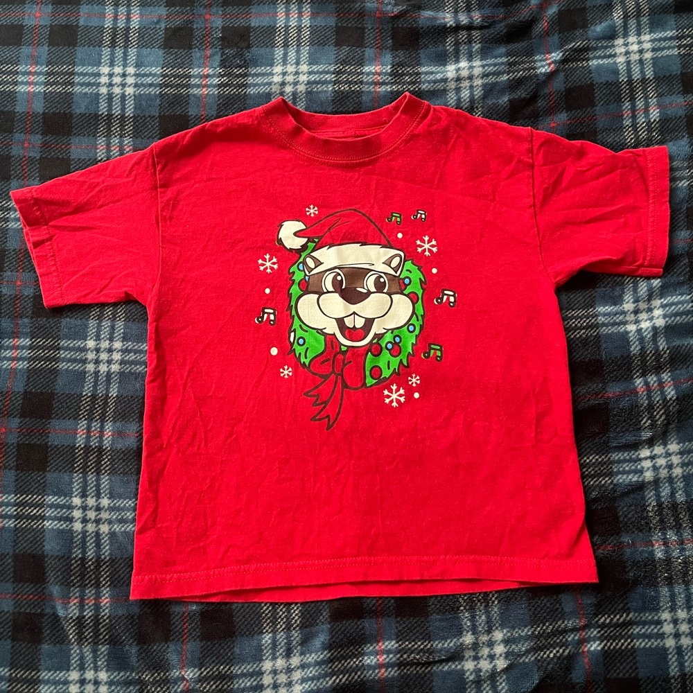 BUC-EE’S Christmas Red Kids Tee